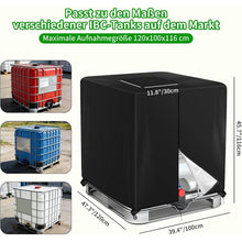 IBC Tank Abdeckung 1000L - Wasserdicht & UV-Beständig