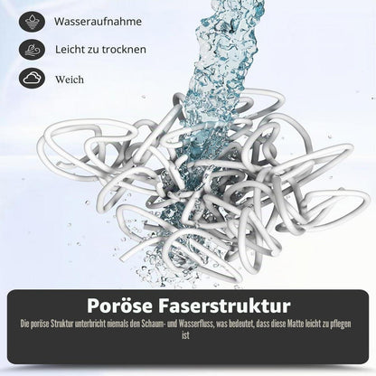 Rutschfeste Duschmatte 80x80 cm – PVC Luffa Massage Matte