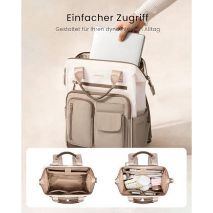Laptop Rucksack Damen 17,3 Zoll Wasserdicht mit 20 Taschen