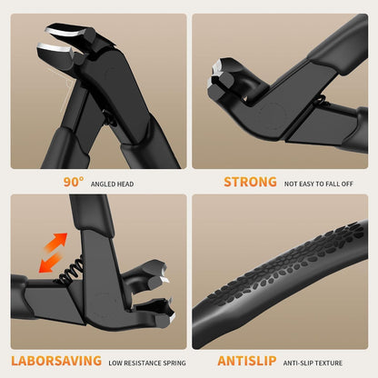 Ergonomischer Nagelknipser für Senioren mit Auffangbehälter