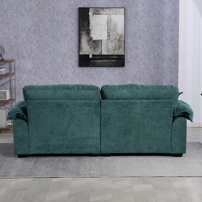 Modernes 2-Sitzer Sofa mit Memory-Schaum & Taschenfedern (Grün)