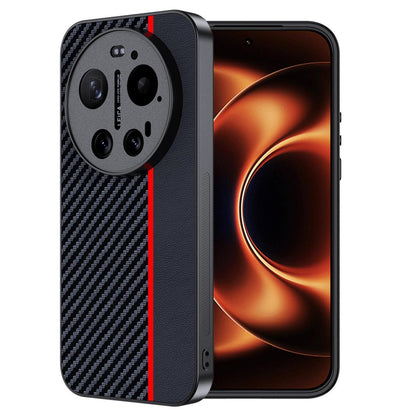 Xiaomi 17 Ultra Hülle: Wasserdicht, Stoßfest & Kohlefaser Rot/Schwarz