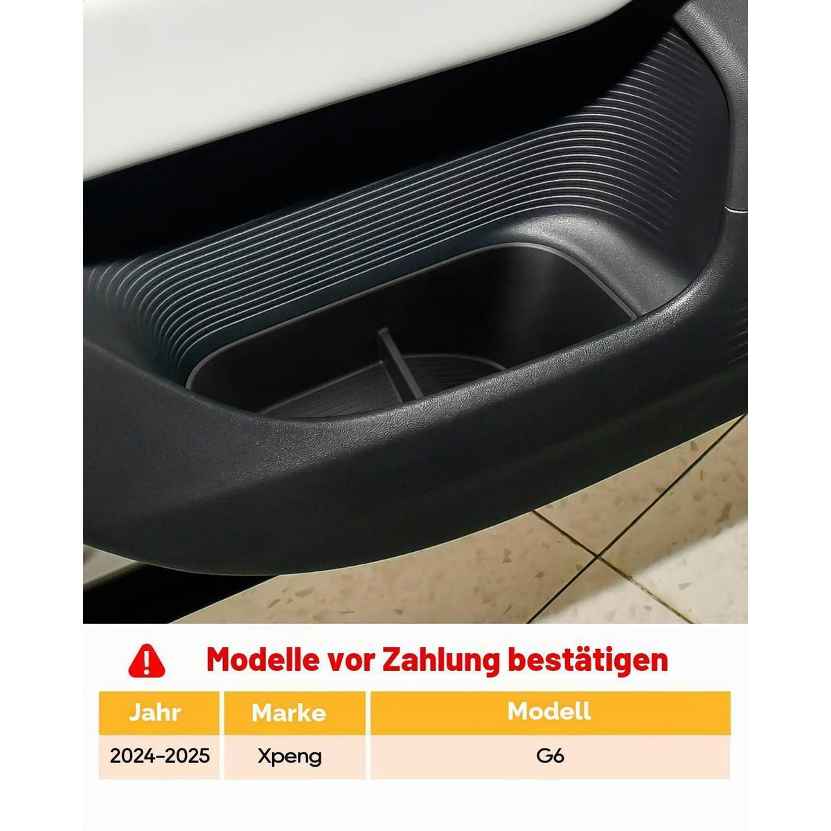 Tür-Organizer für Xpeng G6 2024-2026 – 4er Set
