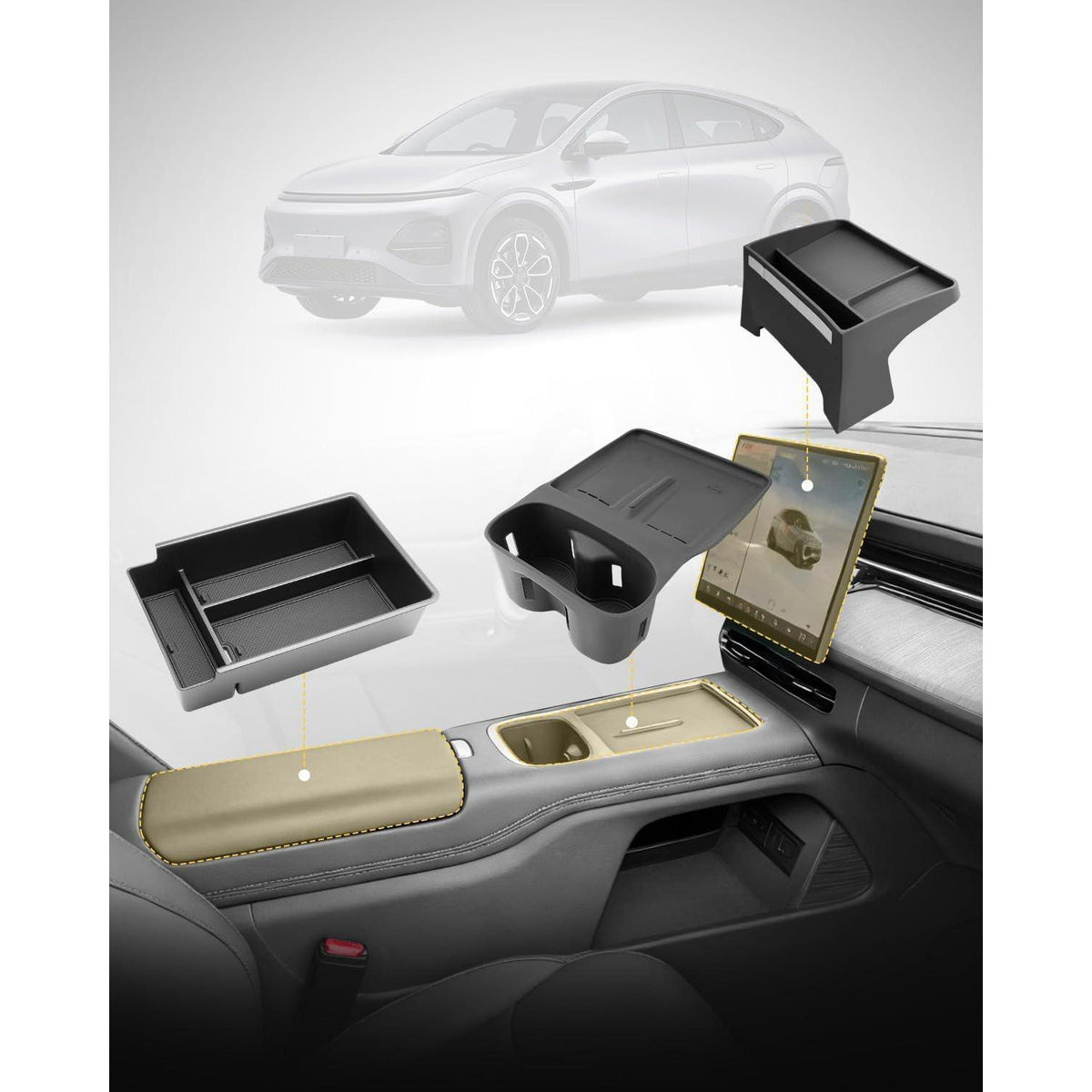 Xpeng G6 2025-2027 Aufbewahrungsbox Set – 3er Pack