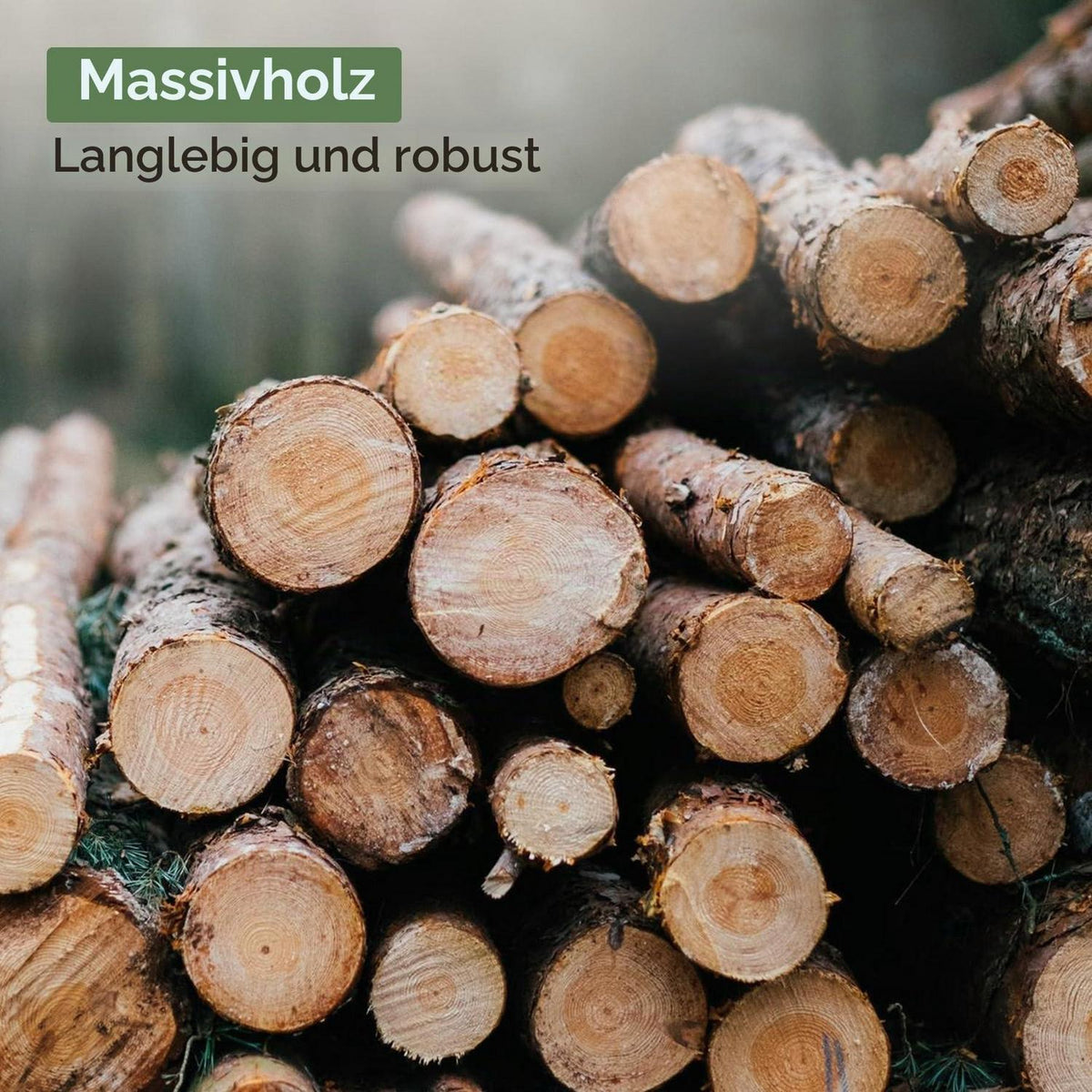 Konsolentisch Massivholz 3-stöckig Fischschwanz-Design