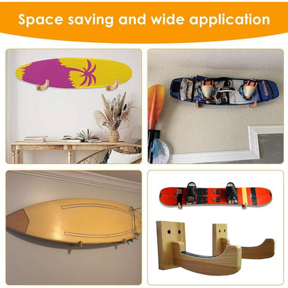 Universelle Wandhalterung für Surfboards, Skateboards & Snowboards