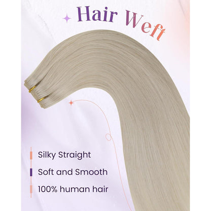 Echthaar Tressen Blond – 40cm, 100g, #60