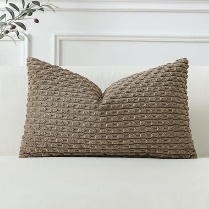 Kordsamt Kissenbezug 30x50 cm Braun – Weich & Dekorativ