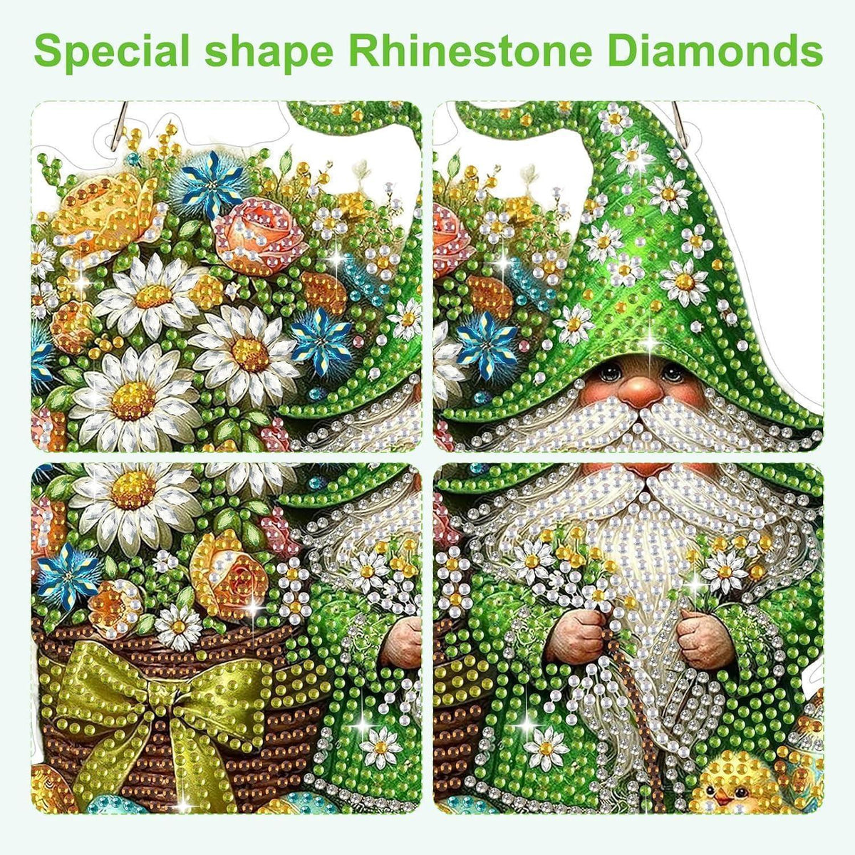 Diamantmalerei Gnom Osterdeko Fensterbild DIY Set