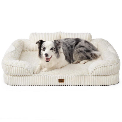 Orthopädisches Hundebett Mittelgroß, Beige – Bequemes Sofa für Hunde