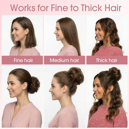 Echthaar Messy Bun mit Klammer - Natürliches Schwarz #1B