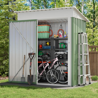 Metall Gartenhaus 2.1m³ Pultdach – 164x87x181 cm