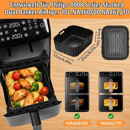 Silikonform für Heißluftfritteuse – Philips Airfryer 4000 Serie