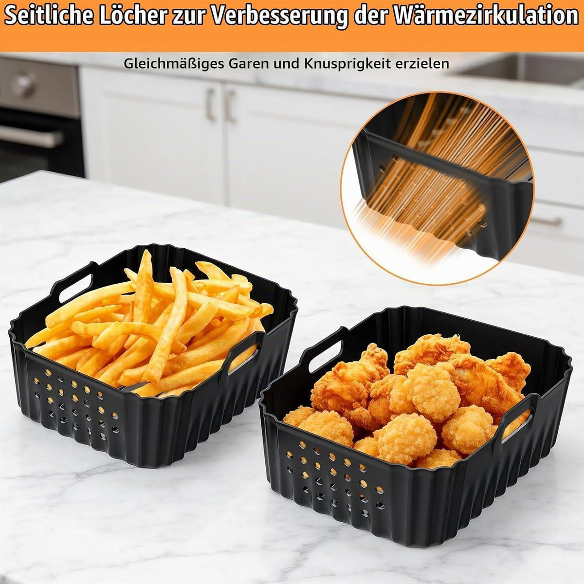 Silikonform für Heißluftfritteuse – Philips Airfryer 4000 Serie
