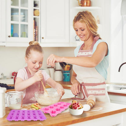 Silikon Backform Hundekekse 4er Set – Pfote & Knochen Form