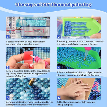 5D Diamantmalerei Landschaft – Vollständig bestickt, 30x30cm