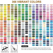 Acrylstifte Set 366 Farben – Pinselspitze für Steine, Holz & mehr