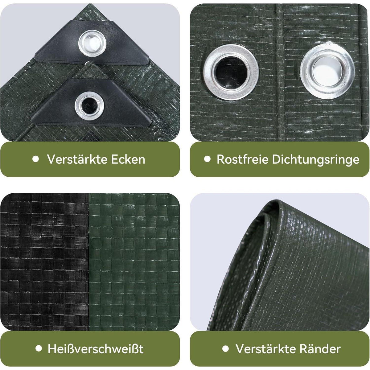 Schwerlast-Abdeckplane 4x5m – Wasserdicht, UV-Beständig & Reißfest