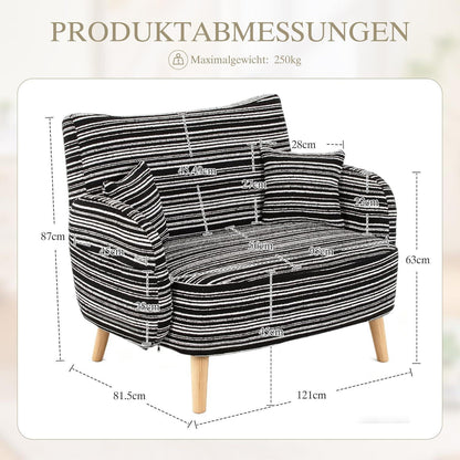 Ohrensessel Relaxsessel Schwarz – Bequemer Lesesessel mit Stauraum