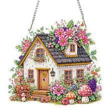 5D Diamantmalerei Anhänger – Bunte Blumen für Fenster & Garten