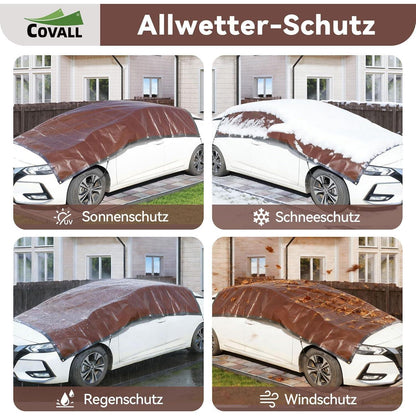 Schwere Abdeckplane 4x5m | 280g/m² | Reißfest & Wasserdicht