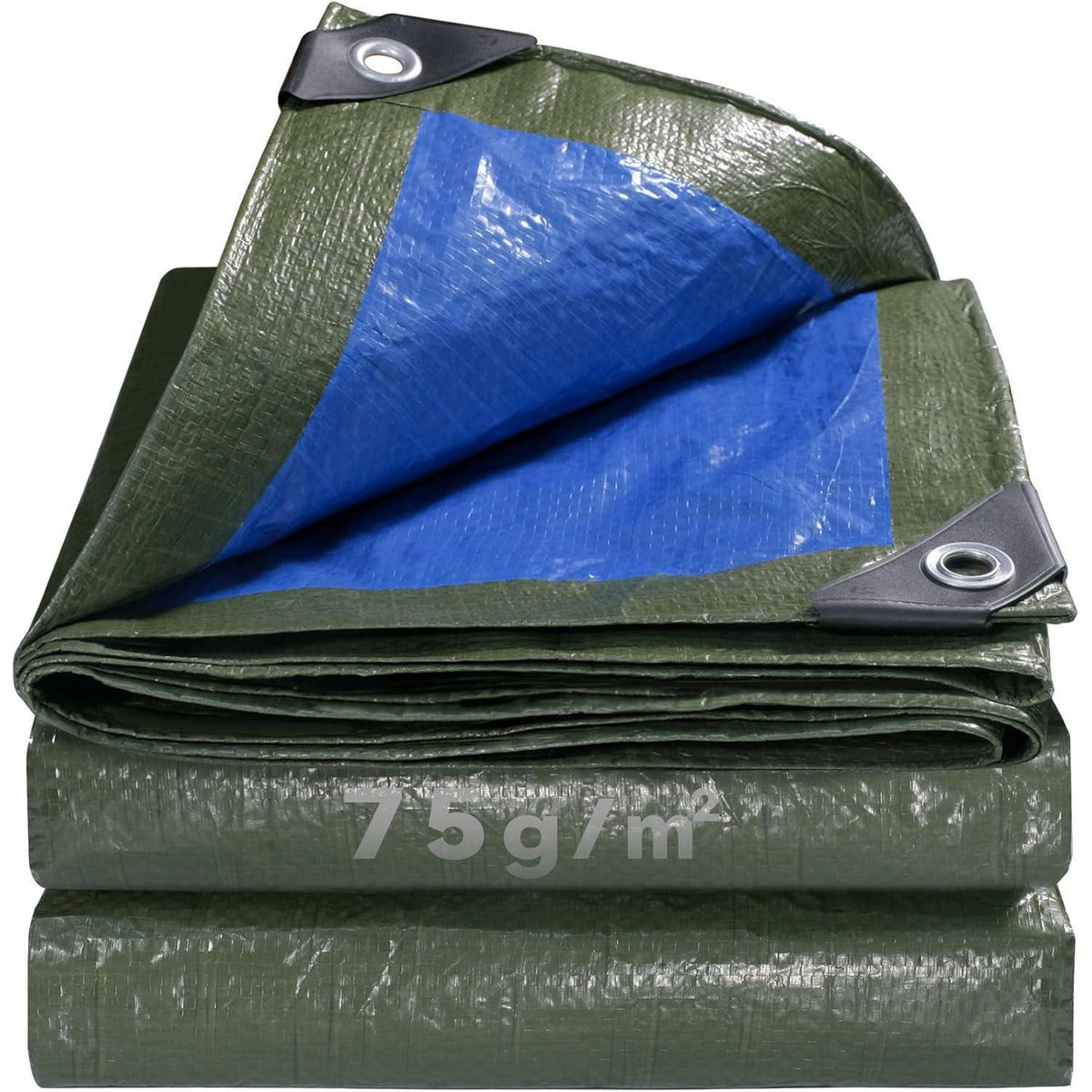 Abdeckplane Blau 8x10m – Reißfest, UV-Schutz & Rostfreie Ösen