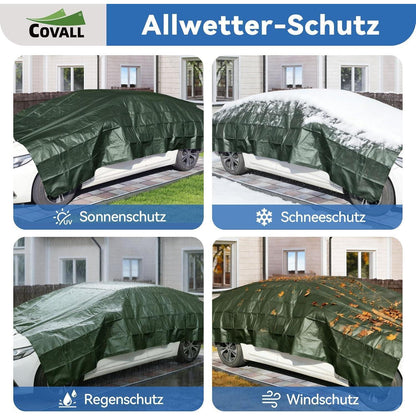 Abdeckplane Blau 10x10m – Reißfest, UV-Schutz & Rostfreie Ösen