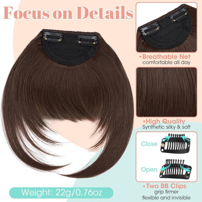 Clip-in Pony – Französisch, Schokoladenbraun, für jeden Look