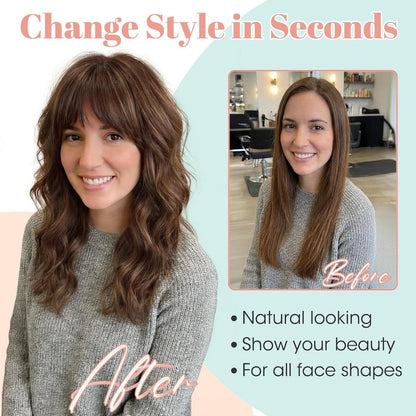 Clip-in Pony – Französisch, Schokoladenbraun, für jeden Look