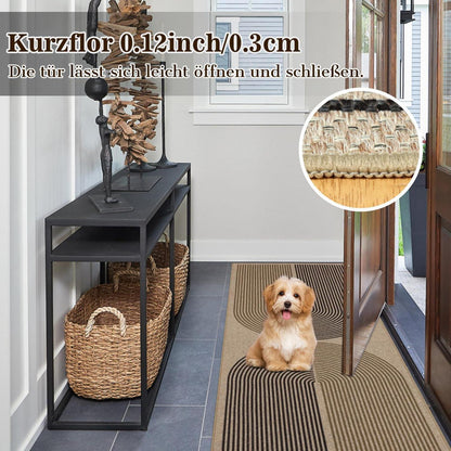 Webteppich Läufer 80x300cm – Rutschfest & Waschbar für Flur/Küche