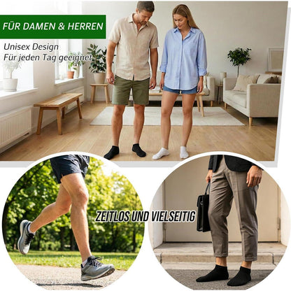 10 Paar Sneaker Socken Baumwolle – Unisex Weiß, Größe 43-46
