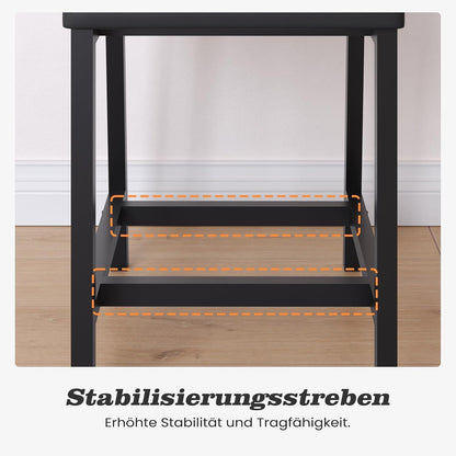 Esszimmerstühle 6er Set Vintage Braun mit Polsterung