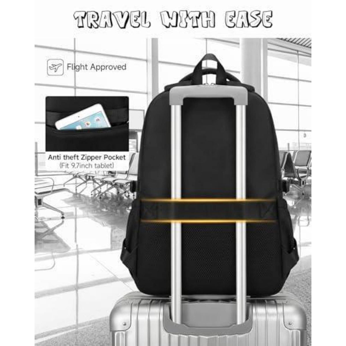 Schulrucksack Jungen Teenager Schwarz – Groß, Robust & Vielseitig