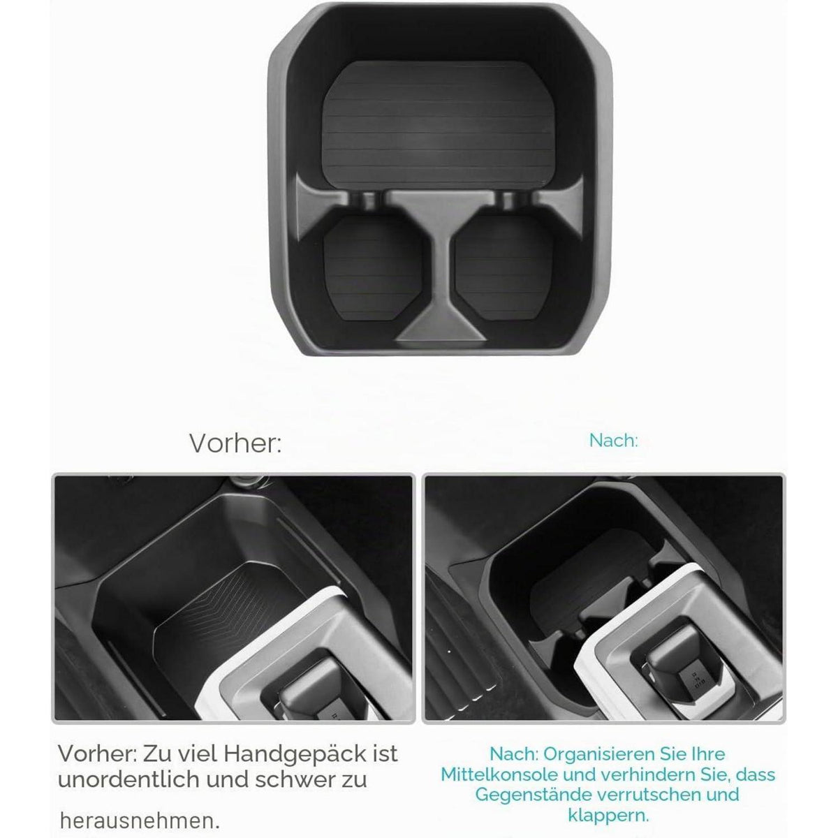 Mittelkonsole Organizer für Dacia Spring Electric EV 2025+