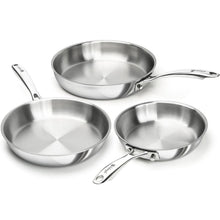 Edelstahl Bratpfannen-Set 20cm, 24cm & 28cm