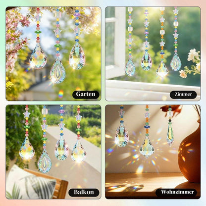 10x Sonnenfänger Bastelset 38mm – DIY Kristall-Farbig für Fenster & Garten