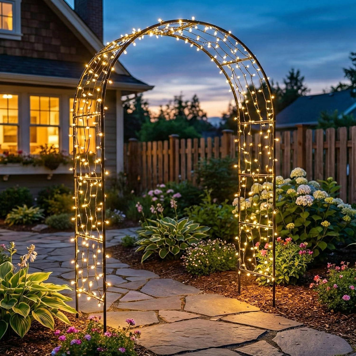 Rosenbogen Metall Garten – Rankhilfe für Rosen & Kletterpflanzen