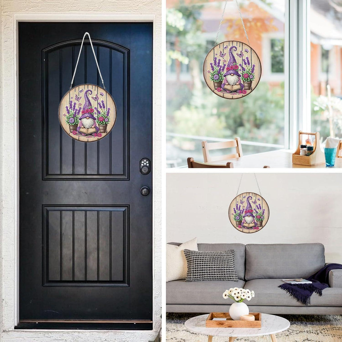 5D Diamant Painting Anhänger Fensterbild DIY Kristall Kunst Set