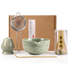 5-tlg. Matcha Set Japanisch – Traditionelles Tee Set mit Schale & Besen