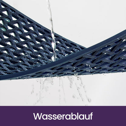 Fußmatte Outdoor 81x122 cm – Rutschfest & Wetterfest Marineblau