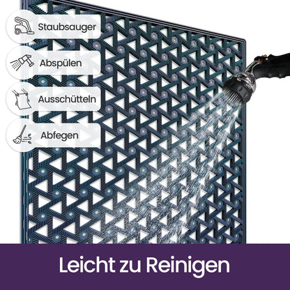 Fußmatte Outdoor 81x122 cm – Rutschfest & Wetterfest Marineblau