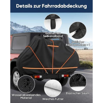 Fahrradabdeckung 2er Set, Wasserdicht & Windfest