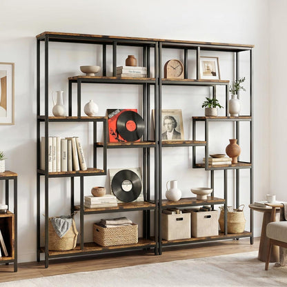 Standregal mit 7 Ablagen – Bücherregal für Wohnzimmer & Büro