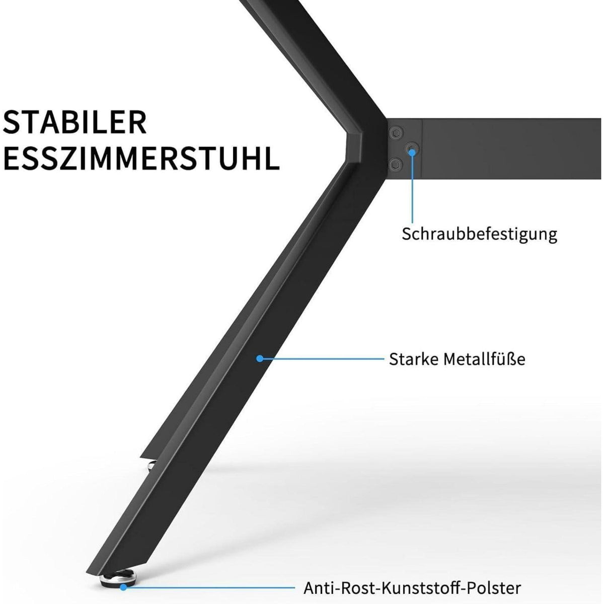 Esszimmergruppe mit Esstisch (140x80cm) & 6 Stühlen – Modern & Komfortabel