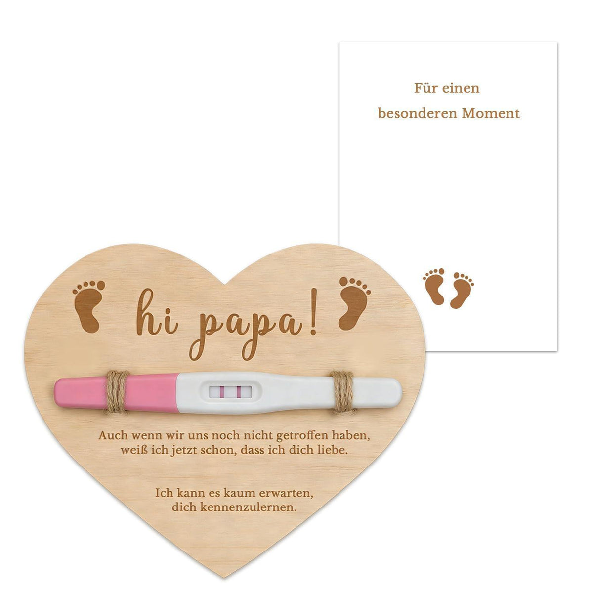 Du wirst Papa Geschenkset – Schwangerschaftsverkündung Holzschild