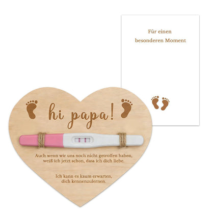 Du wirst Papa Geschenkset – Schwangerschaftsverkündung Holzschild