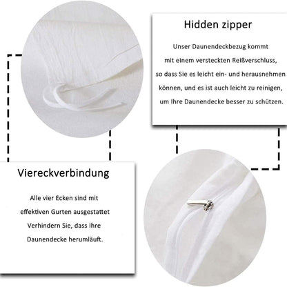 Einhorn Bettwäsche Set 135x200 – Rosa-Blau Mikrofaser