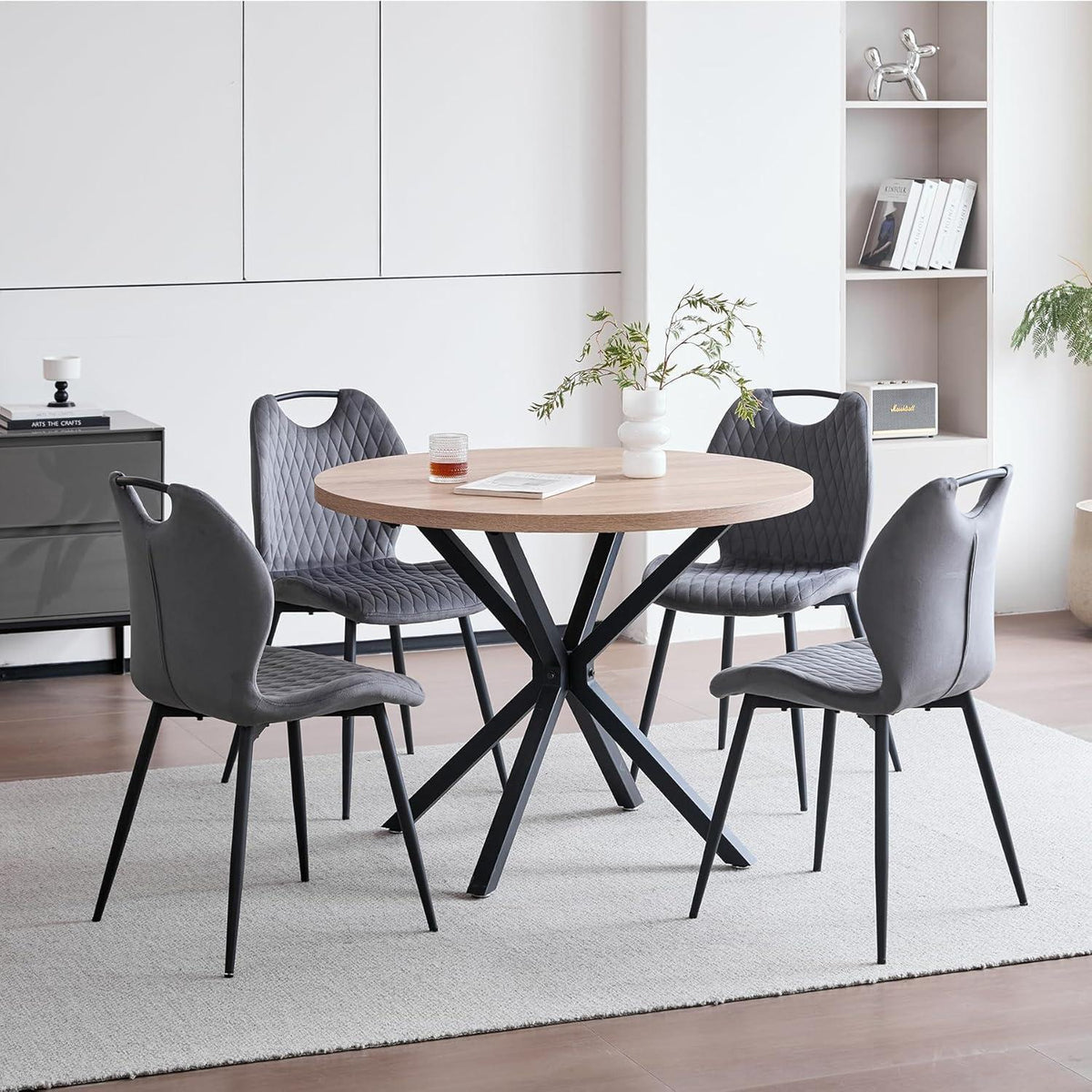 6 Esszimmerstühle Grau – Polsterstühle für Küche & Wohnzimmer