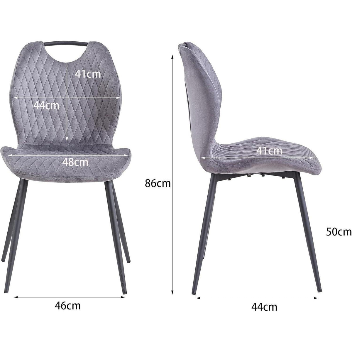 6 Esszimmerstühle Grau – Polsterstühle für Küche & Wohnzimmer