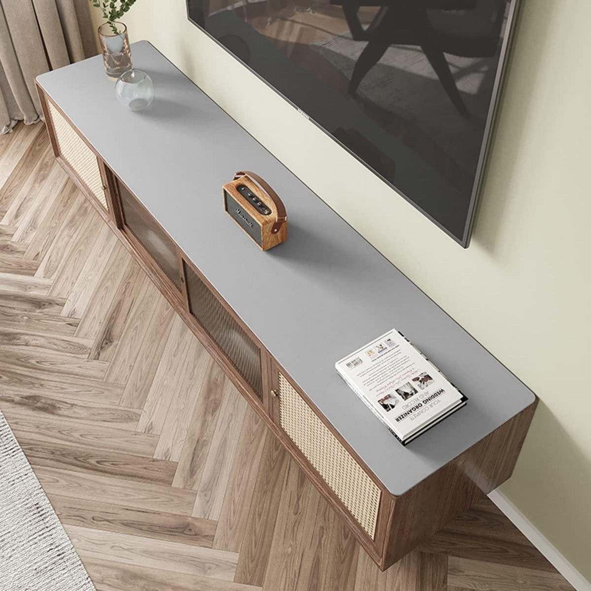 Wasserdichte PU Tischdecke 90x160cm Schwarz – Schutzfolie für Tisch